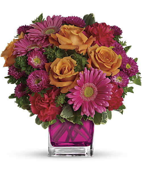 Pink | Mixed Bouquets | Turn Up The Pink Bouquet | Same Day Flower Delivery by Teleflora