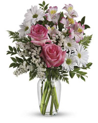 Pink | Mixed Bouquets | What A Treat Bouquet With Roses | Same Day Flower Delivery by Teleflora