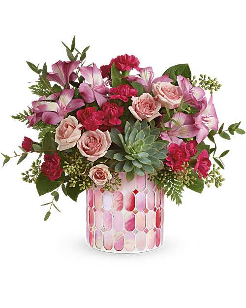 Pink | Mixed Bouquets | Wild Romance Bouquet | Same Day Flower Delivery by Teleflora