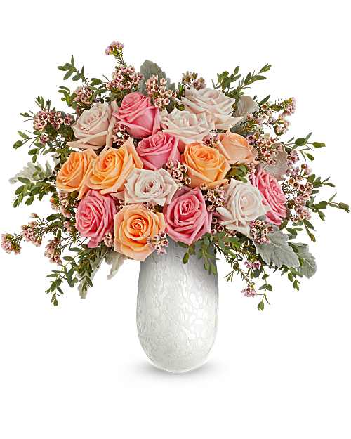 Pink | Roses | Opal Garden Bouquet | Same Day Flower Delivery by Teleflora