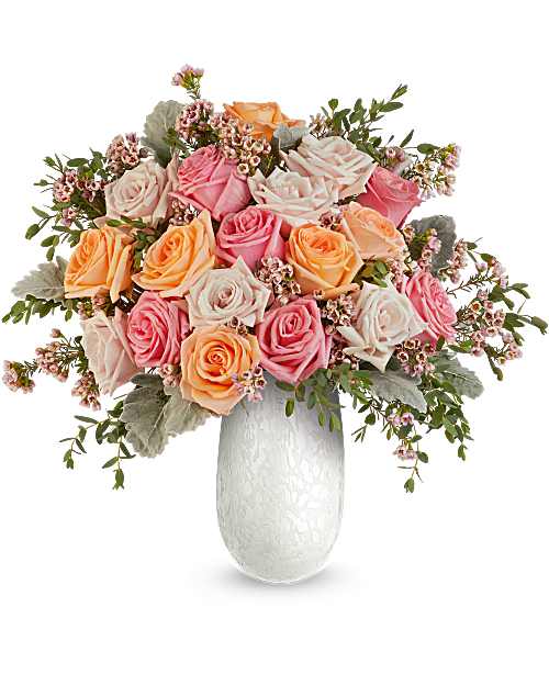 Pink | Roses | Opal Garden Bouquet | Same Day Flower Delivery by Teleflora