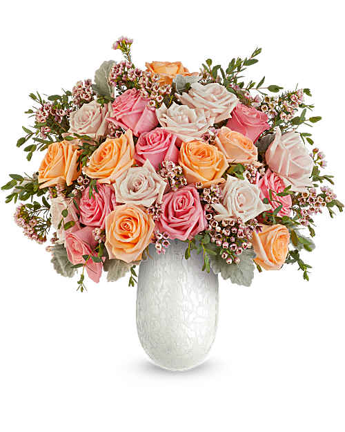 Pink | Roses | Opal Garden Bouquet | Same Day Flower Delivery by Teleflora