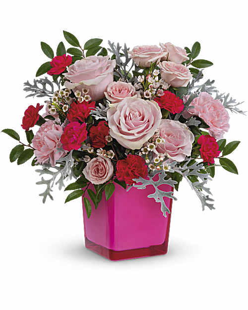 Pink | Roses | Pink Empowerment Bouquet | Same Day Flower Delivery by Teleflora