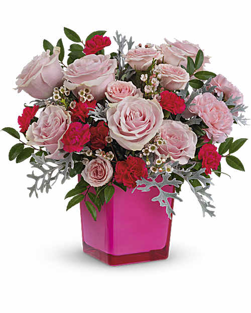 Pink | Roses | Pink Empowerment Bouquet | Same Day Flower Delivery by Teleflora