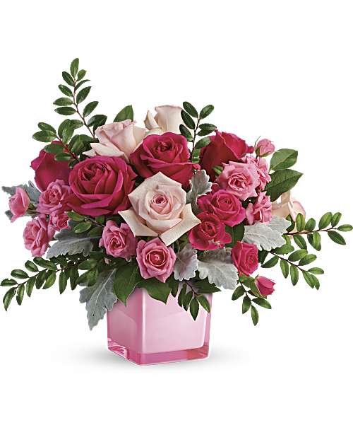 Pink | Roses | Pink Power Bouquet | Same Day Flower Delivery by Teleflora