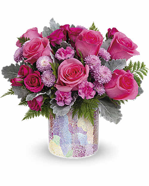 Pink | Roses | Radiantly Rosy Bouquet | Same Day Flower Delivery by Teleflora