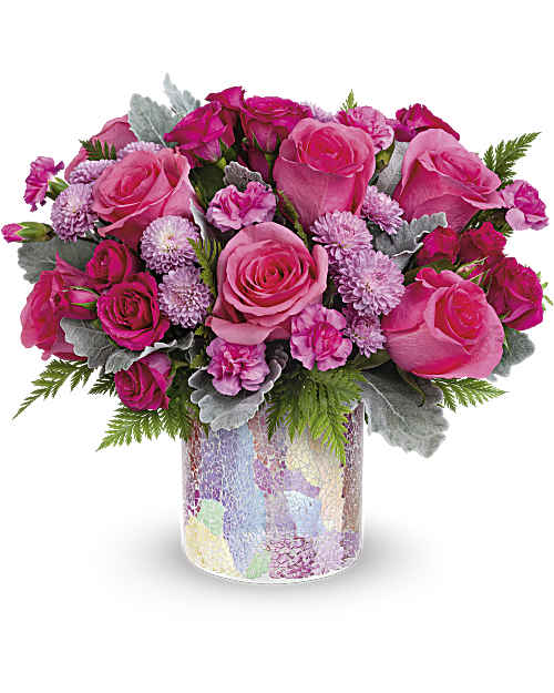 Pink | Roses | Radiantly Rosy Bouquet | Same Day Flower Delivery by Teleflora