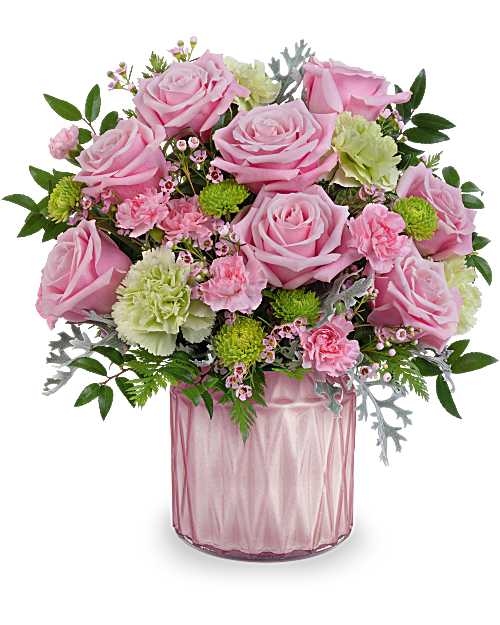Pink | Roses | Sparkling Reverie Bouquet | Same Day Flower Delivery by Teleflora