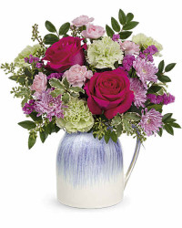 Pink | Roses | Spring In The Countryside Bouquet | Same Day Flower Delivery by Teleflora