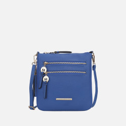 Plus Size Angelina Expandable Crossbody Bag, Royal Blue, N/S - Ashley Stewart