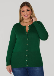 Plus Size Button Front Knit Cardigan, Caramel Cafe, 14/16 - Ashley Stewart