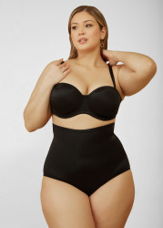Plus Size Extra Firm Shaping Briefs, Black, XL - Ashley Stewart