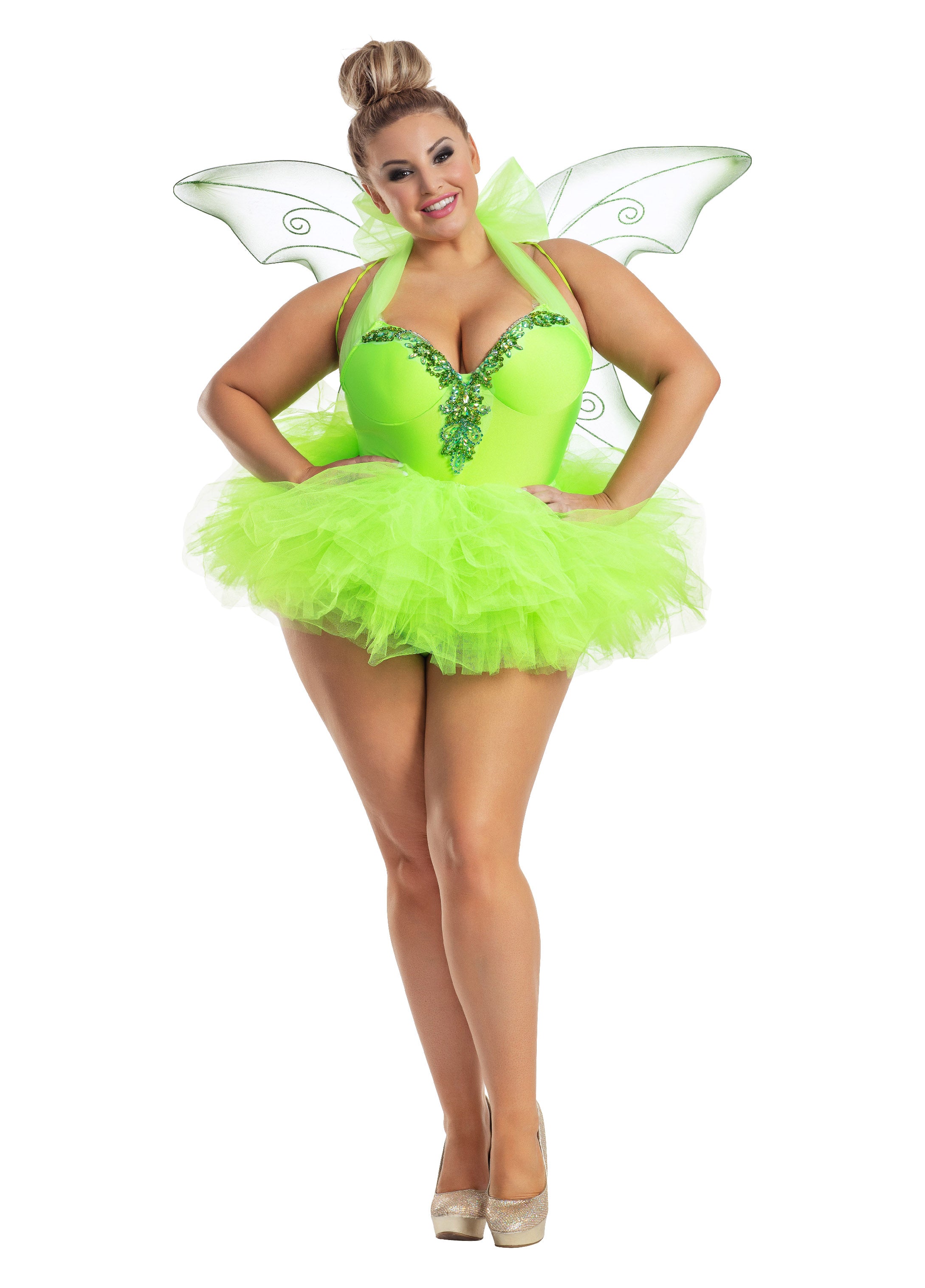 Plus Size Fairy Halloween Costume, Green, 4X - Ashley Stewart