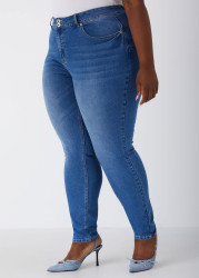 Plus Size Fearless Skinny Jeans, Lt Sky Blue, 16 - Ashley Stewart