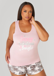Plus Size Love To Sleep Fabulous Shorts Set, Pink, 1X - Ashley Stewart