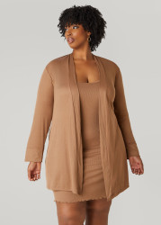 Plus Size Love To Sleep Two Pc Chemise Set, Light Pastel Brown, 2X - Ashley Stewart
