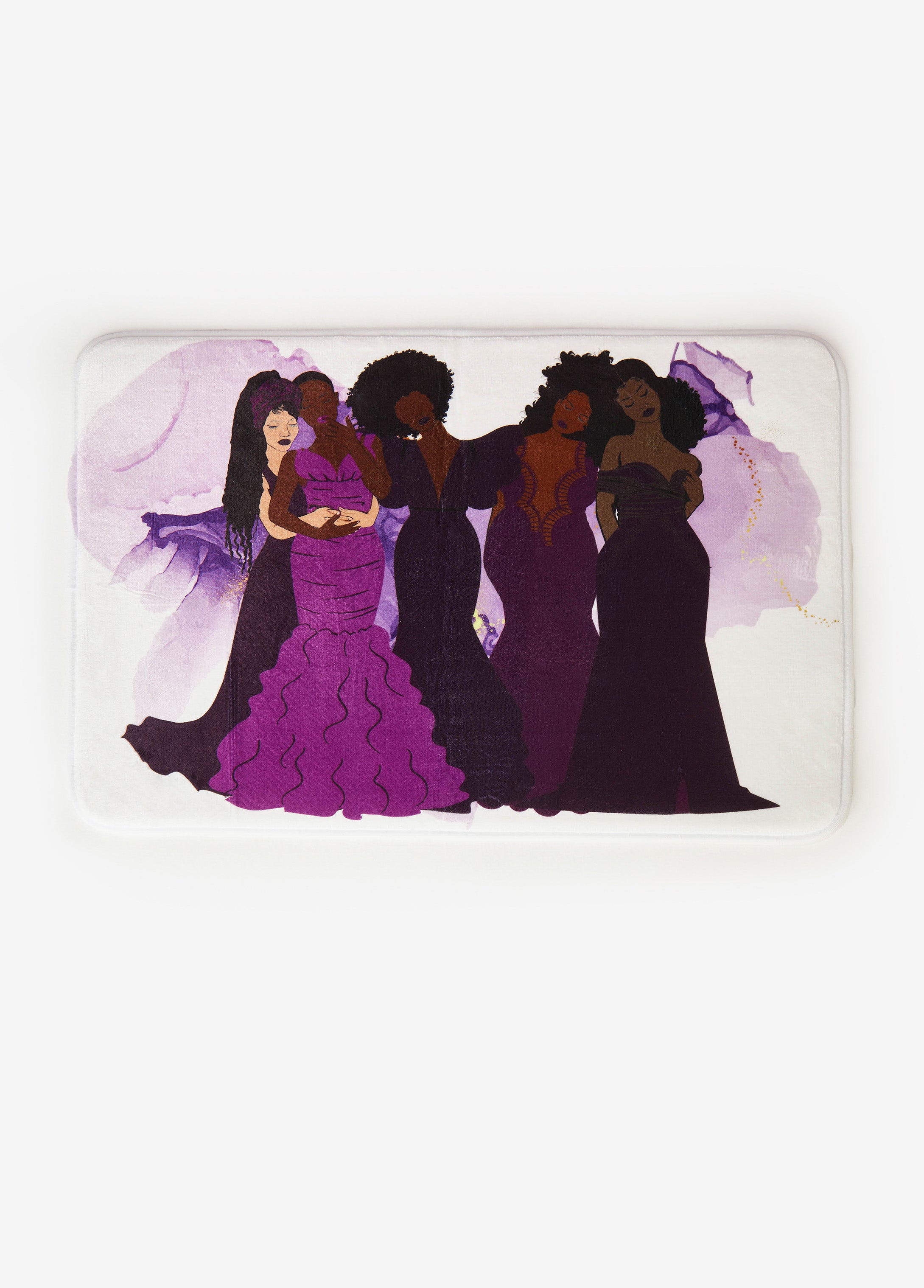 Plus Size Pardon My Fro Harmony Bath Mat, White, N/S - Ashley Stewart