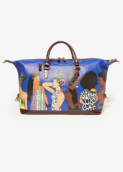 Plus Size Pardon My Fro The Squad Travel Bag, Blue, N/S - Ashley Stewart