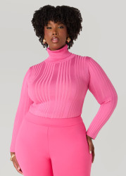 Plus Size Pullover Turtleneck Sweater, Dusk Blue, 14/16 - Ashley Stewart