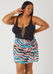 Plus Size Raisins Curve Isla Cover Up, Black, 2X - Ashley Stewart