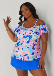 Plus Size Raisins Curve Tortuga Floral Top, Multi, 14 - Ashley Stewart