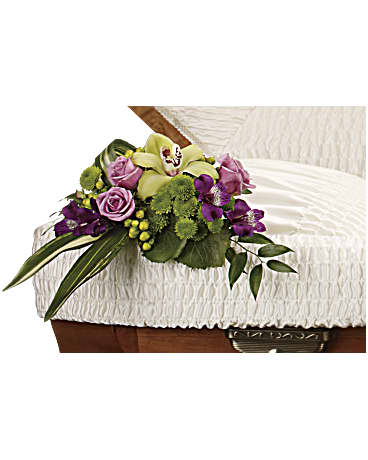 Purple | Mixed Bouquets | Dearest One Casket Insert | Same Day Flower Delivery by Teleflora