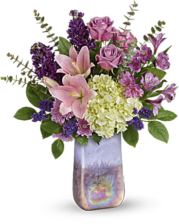 Purple | Mixed Bouquets | Purple Swirls Bouquet | Same Day Flower Delivery by Teleflora