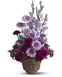 Purple | Carnations | Heartfelt Memories | Same Day Flower Delivery by Teleflora