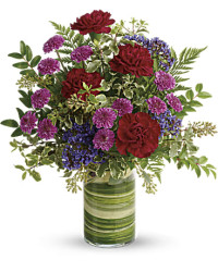 Purple | Carnations | Vivid Love Bouquet | Same Day Flower Delivery by Teleflora