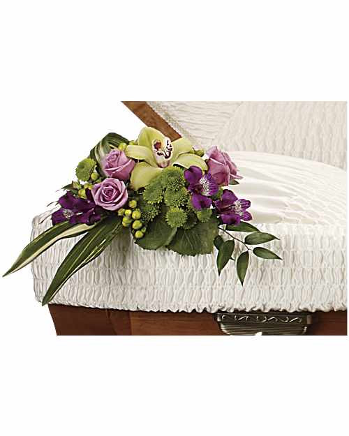 Purple | Mixed Bouquets | Dearest One Casket Insert | Same Day Flower Delivery by Teleflora