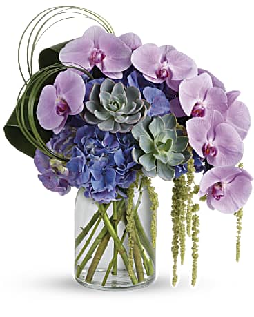 Purple | Mixed Bouquets | Exquisite Elegance Bouquet | Same Day Flower Delivery by Teleflora