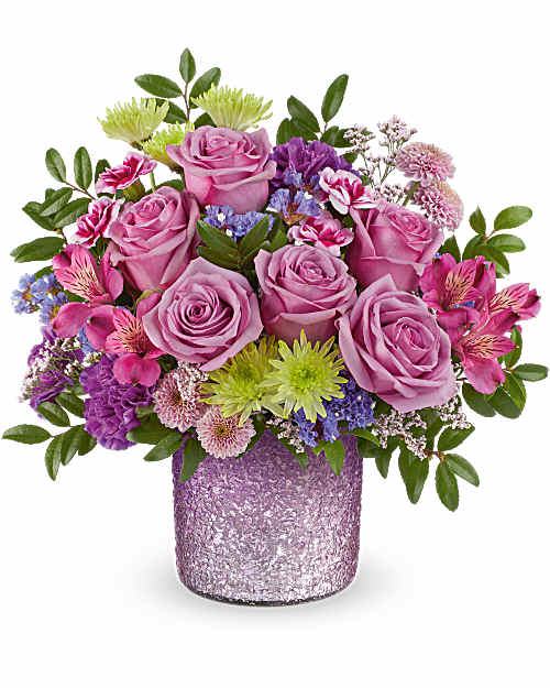 Purple | Mixed Bouquets | Jewel Garden Bouquet | Same Day Flower Delivery by Teleflora