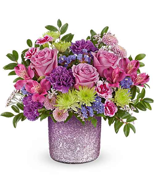 Purple | Mixed Bouquets | Jewel Garden Bouquet | Same Day Flower Delivery by Teleflora