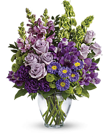 Purple | Mixed Bouquets | Lavender Charm Bouquet | Same Day Flower Delivery by Teleflora