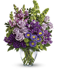 Purple | Mixed Bouquets | Lavender Charm Bouquet | Same Day Flower Delivery by Teleflora