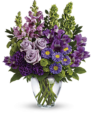 Purple | Mixed Bouquets | Lavender Charm Bouquet | Same Day Flower Delivery by Teleflora