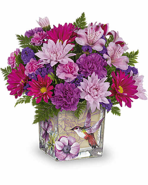 Purple | Mixed Bouquets | Love In Flight Bouquet | Same Day Flower Delivery by Teleflora
