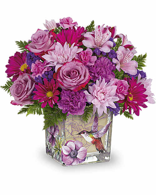 Purple | Mixed Bouquets | Love In Flight Bouquet | Same Day Flower Delivery by Teleflora