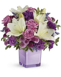 Purple | Mixed Bouquets | Pleasing Purple Bouquet | Same Day Flower Delivery by Teleflora