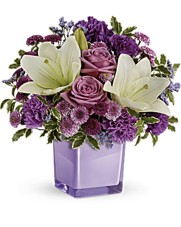 Purple | Mixed Bouquets | Pleasing Purple Bouquet | Same Day Flower Delivery by Teleflora