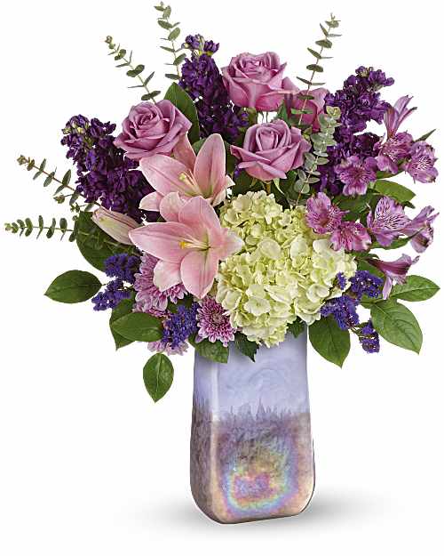 Purple | Mixed Bouquets | Purple Swirls Bouquet | Same Day Flower Delivery by Teleflora
