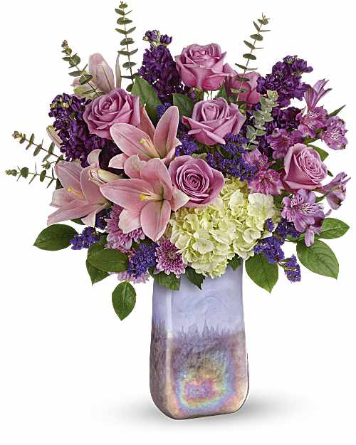 Purple | Mixed Bouquets | Purple Swirls Bouquet | Same Day Flower Delivery by Teleflora