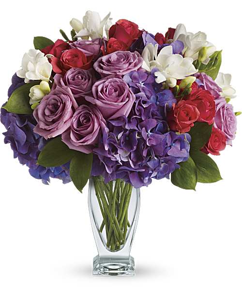 Purple | Mixed Bouquets | Rhapsody In Purple | Same Day Flower Delivery by Teleflora