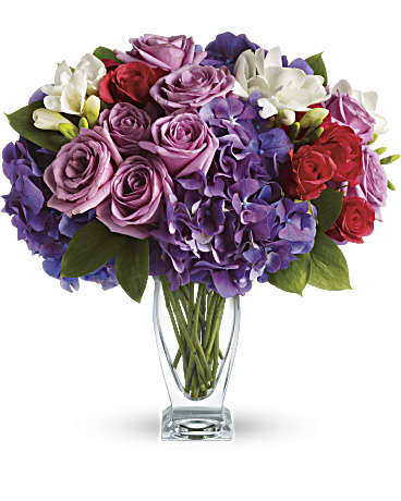 Purple | Mixed Bouquets | Rhapsody In Purple | Same Day Flower Delivery by Teleflora