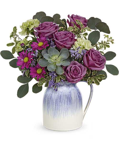 Purple | Mixed Bouquets | Springtime Treasures Bouquet | Same Day Flower Delivery by Teleflora