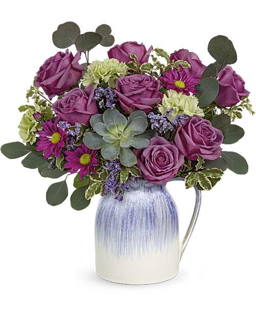 Purple | Mixed Bouquets | Springtime Treasures Bouquet | Same Day Flower Delivery by Teleflora