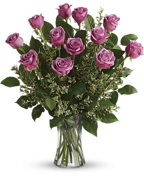 Purple | Roses | Hey Gorgeous Bouquet | Same Day Flower Delivery by Teleflora