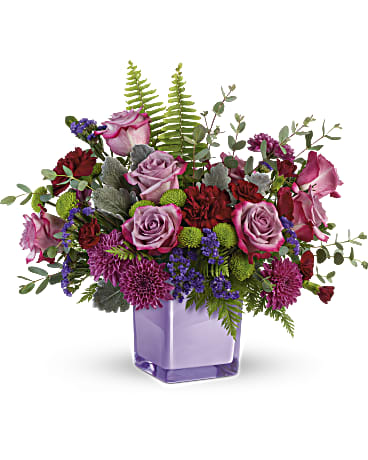 Purple | Roses | Purple Serenity Bouquet | Same Day Flower Delivery by Teleflora