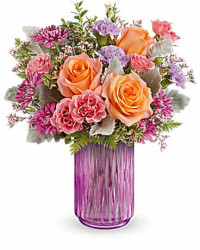 Radiant Joy Bouquet | Roses | Same Day Flower Delivery | Multi-Colored | Teleflora