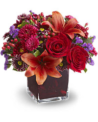 Red | Mixed Bouquets | Autumn Grace Bouquet | Same Day Flower Delivery by Teleflora